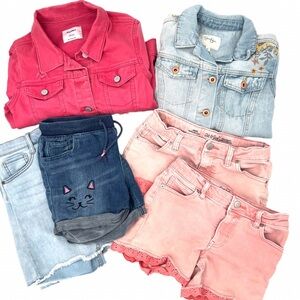 Girls Sz 10/12 Denim Bundle 6 Pc  | Old Navy Jacket, Jessica Simpson, Cat & Jack